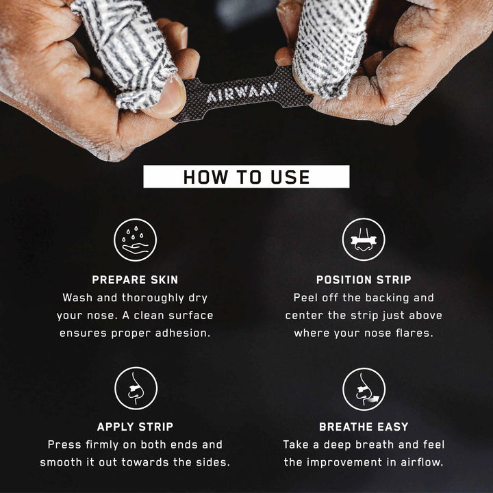 AIRWAAV SINGAPORE NASAL STRIPS HOW TO USE