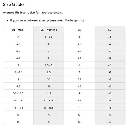 Avancus_Singapore_Malaysia_Updated_Sizing_Guide_2025