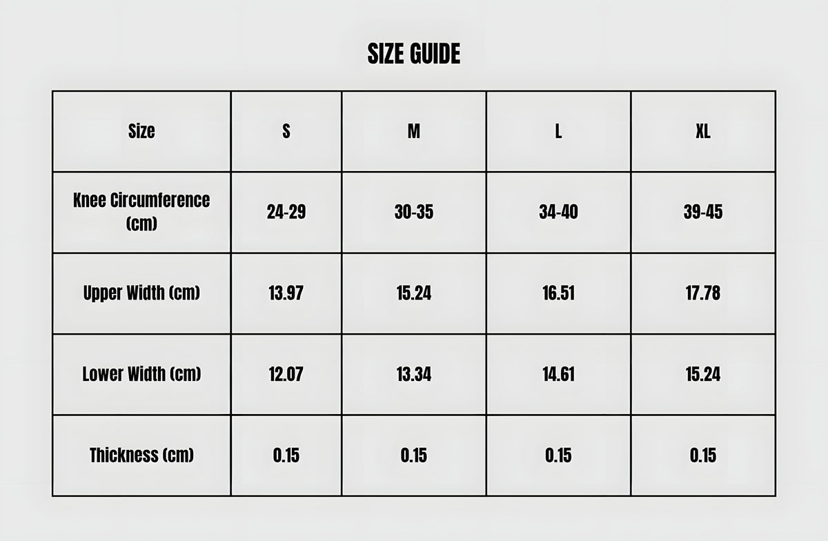 LUXIAOJUN_Singapore_C81_Knee_Sleeves_Size_Guide