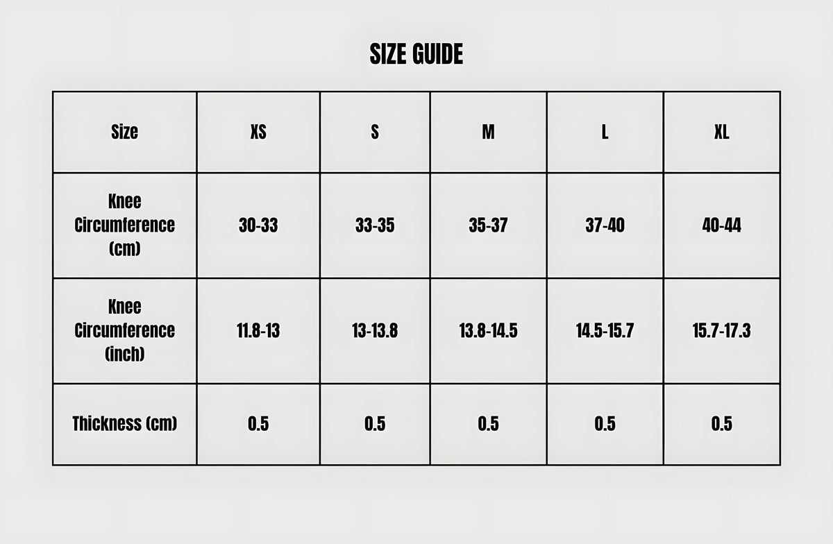 LUXIAOJUN_Singapore_Knee_Sleeves_7mm_Size_Guide