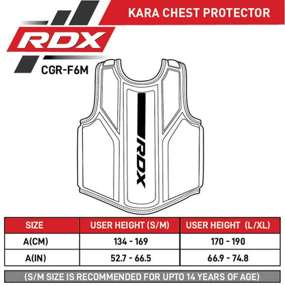 RDX_F6M_Kara_Coach_Chest_Protector_Singapore_Size_Guide