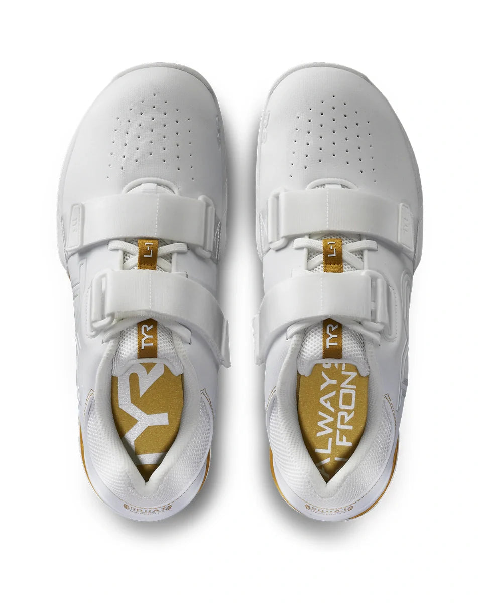 TYR L-1 Lifters - White Gold (Limited Edition Squat University TYR L-1 Lifters - White Gold (Limited Edition Squat University