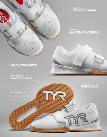 TYR L-1 Lifters - White Gold (Limited Edition Squat University)